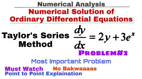 Thus, we have a system of three nonlinear <b>equations</b> for our four unknowns. . Taylor series solution to differential equations pdf